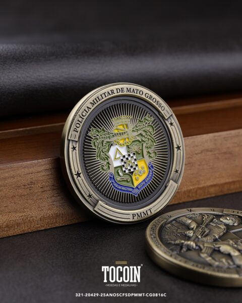 Moeda militar personalizada – challenge coin – 321-20429-25ANOSCFSDPMMT-CG0816C