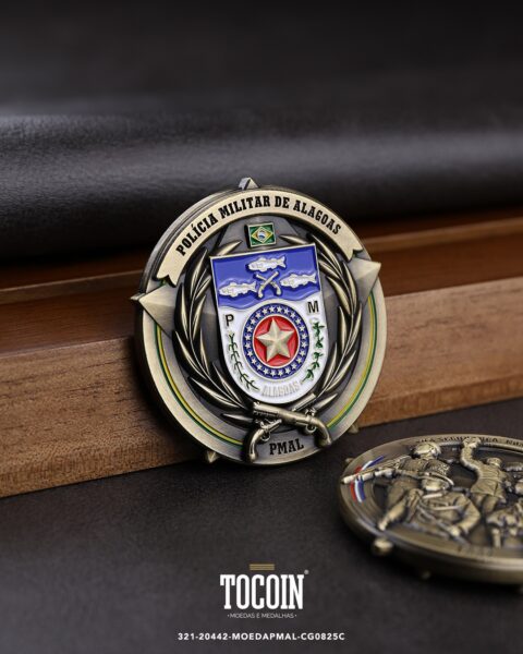 Moeda militar personalizada – challenge coin – 321-20442-MOEDAPMAL-CG0825C