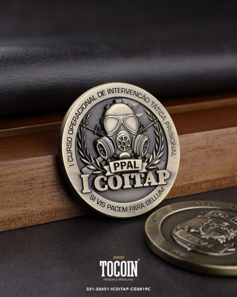 Moeda militar personalizada – challenge coin – 321-20451-ICOITAP-CG0819C
