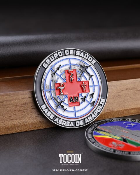Moeda militar personalizada – challenge coin – 323-19979-DIRSA-CG0835C