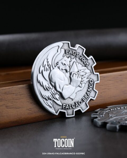 Moeda militar personalizada – challenge coin – 324-20643--FALCAOBRANCO-02398C