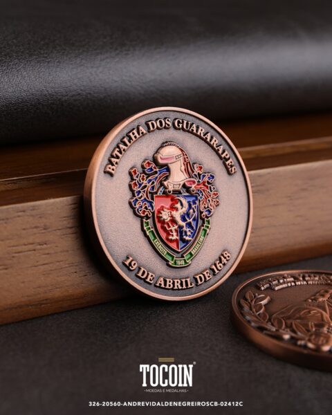 Moeda militar personalizada – challenge coin – 326-20560-ANDREVIDALDENEGREIROSCB-02412C