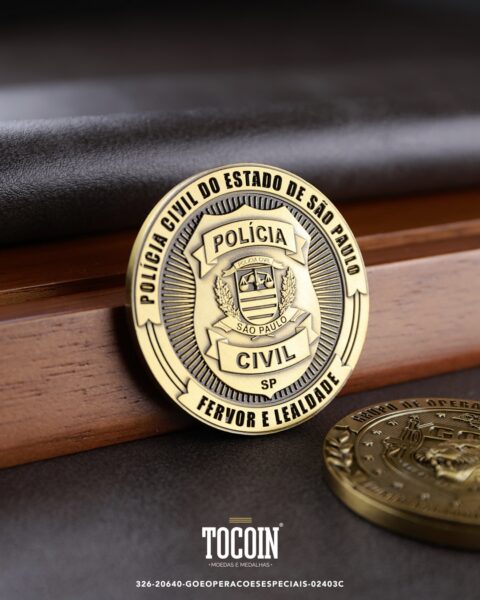Moeda militar personalizada – challenge coin – 326-20640-GOEOPERACOESESPECIAIS-02403C