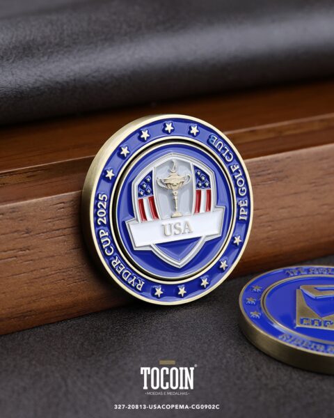 Moeda corporativa personalizada (challenge coin) – presente para funcionários e empresas – 327-20813-USACOPEMA-CG0902C