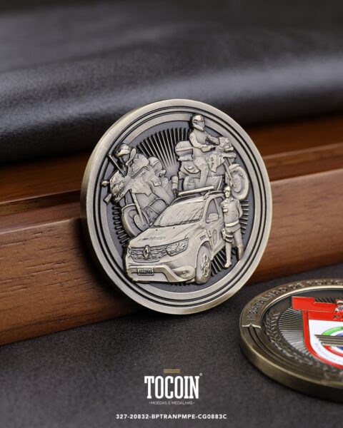 Moeda militar personalizada – challenge coin – 327-20832-BPTRANPMPE-CG0883C