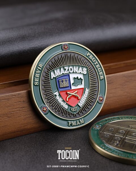 Moeda militar personalizada – challenge coin – 327-20881-PMAMCMPM-CG0901C