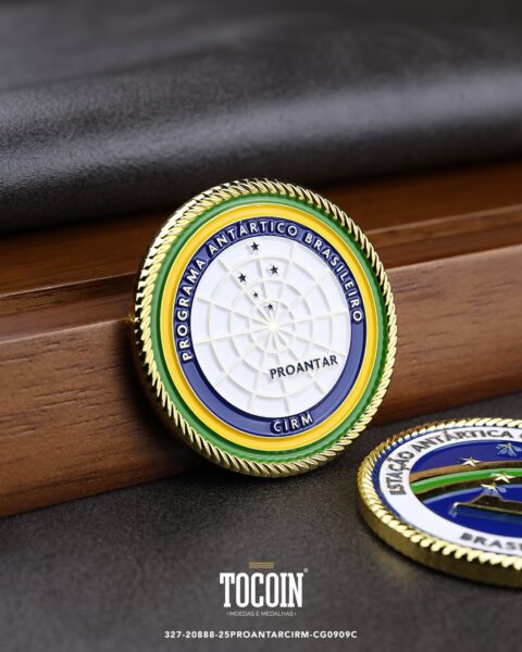Moeda militar personalizada – challenge coin – 327-20888-25PROANTARCIRM-CG0909C