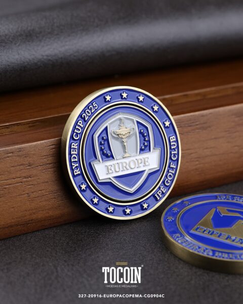 Moeda corporativa personalizada (challenge coin) – presente para funcionários e empresas – 327-20916-EUROPACOPEMA-CG0904C