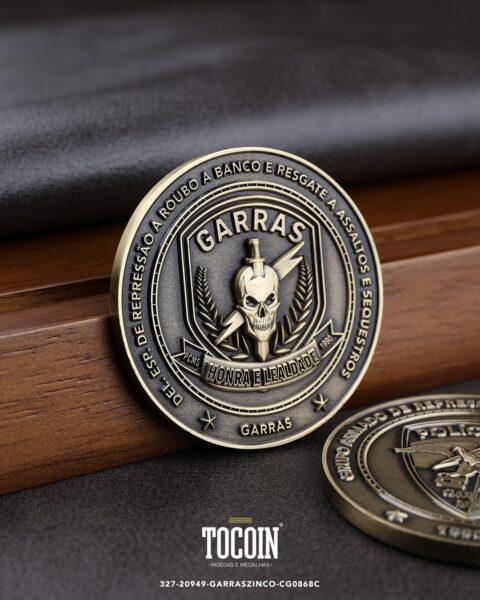 Moeda militar personalizada – challenge coin – 327-20949-GARRASZINCO-CG0868C