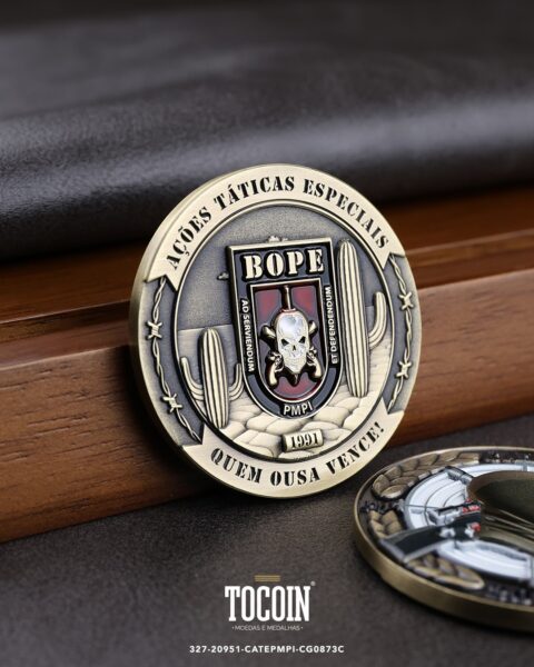 Moeda militar personalizada – challenge coin – 327-20951-CATEPMPI-CG0873C