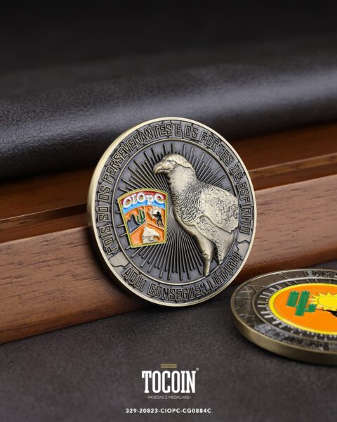 Moeda militar personalizada – challenge coin – 329-20823-CIOPC-CG0884C