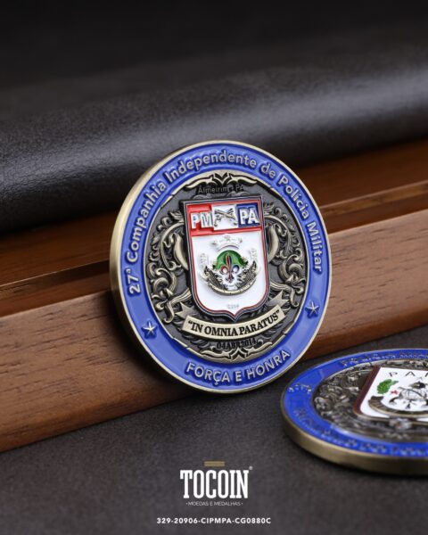 Moeda militar personalizada – challenge coin – 329-20906-CIPMPA-CG0880C