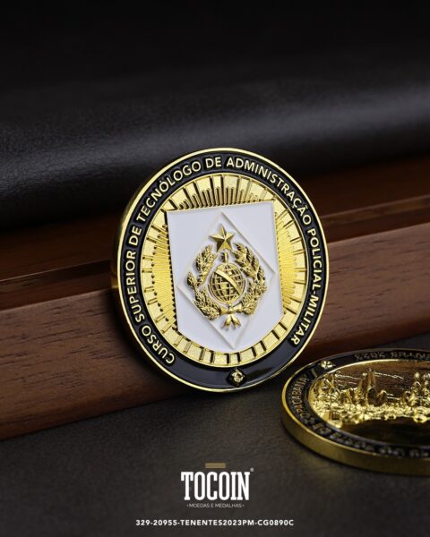 Moeda militar personalizada – challenge coin – 329-20955-TENENTES2023PM-CG0890C