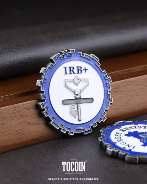Moeda corporativa personalizada (challenge coin) – presente para funcionários e empresas – 329-21018-RESISTENCIABR-CG0922C