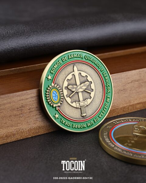 Moeda militar personalizada – challenge coin – 330-20222-QAOEBBV-02413C