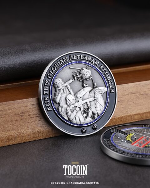 Moeda militar personalizada – challenge coin – 331-20382-GRAERBAHIA-CG0911C