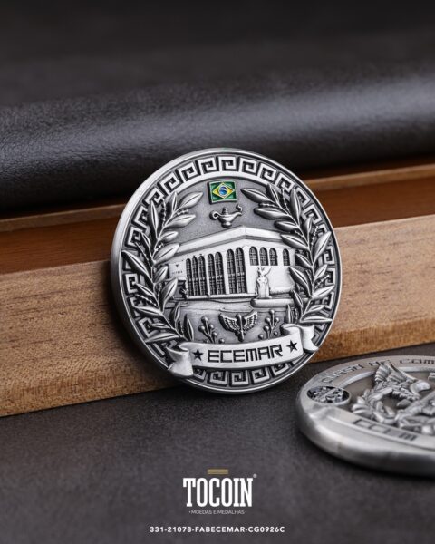 Moeda militar personalizada – challenge coin – 331-21078-FABECEMAR-CG0926C