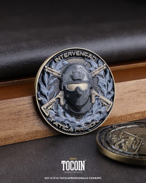 Moeda militar personalizada – challenge coin – 331-21212-TATICAPRIOSIONAL2-CG0839C