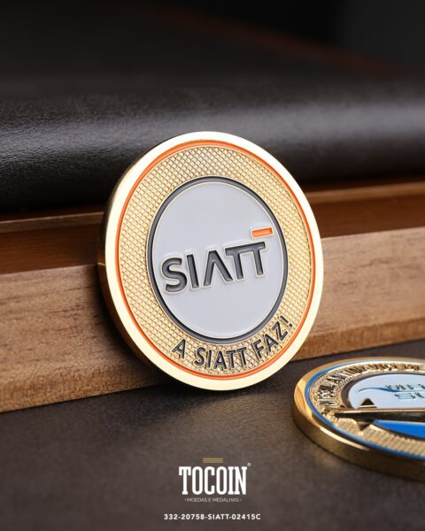 Moeda corporativa personalizada (challenge coin) – presente para funcionários e empresas – 332-20758-SIATT-02415C