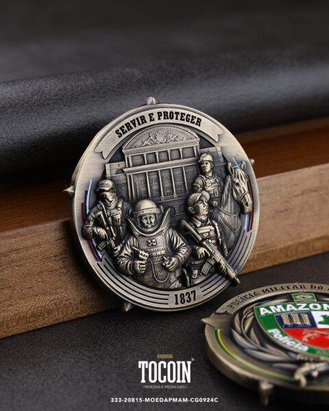 Moeda militar personalizada – challenge coin – 333-20815-MOEDAPMAM-CG0924C