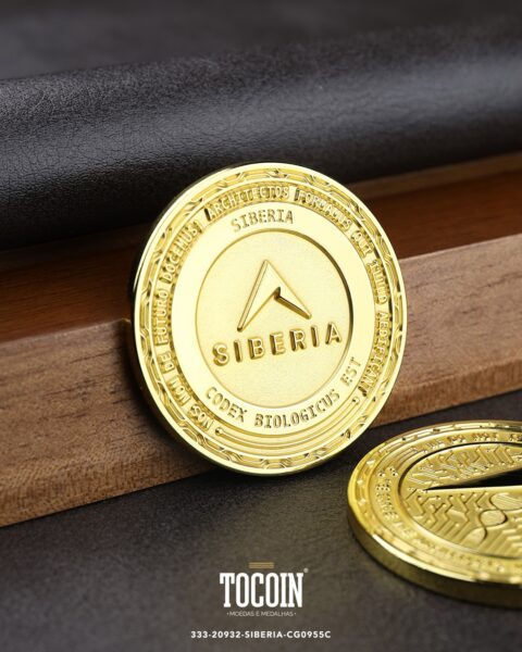 Moeda corporativa personalizada (challenge coin) – presente para funcionários e empresas – 333-20932-SIBERIA-CG0955C