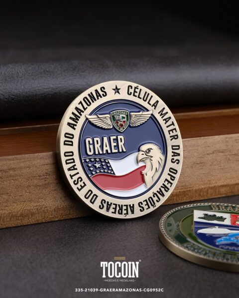 Moeda militar personalizada – challenge coin – 335-21039-GRAERAMAZONAS-CG0952C