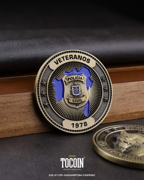Moeda militar personalizada – challenge coin – 335-21159-JAGUARPCBA-CG0956C