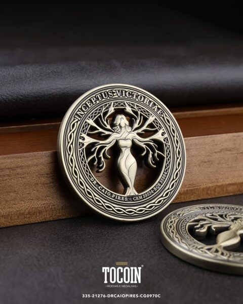 Moeda corporativa personalizada (challenge coin) – presente para funcionários e empresas – 335-21276-DRCAIOPIRES-CG0970C