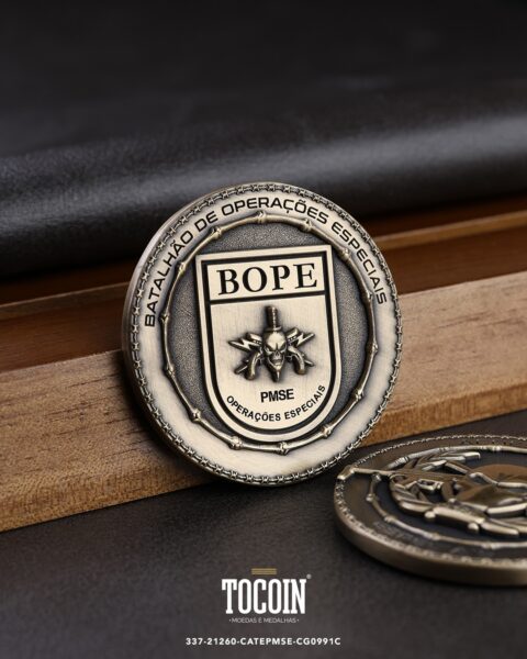Moeda militar personalizada – challenge coin – 337-21260-CATEPMSE-CG0991C