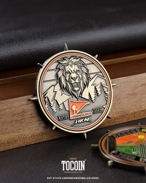 Moeda corporativa personalizada (challenge coin) – presente para funcionários e empresas – 337-21410-LEGENDARIOSBA-CG1002C
