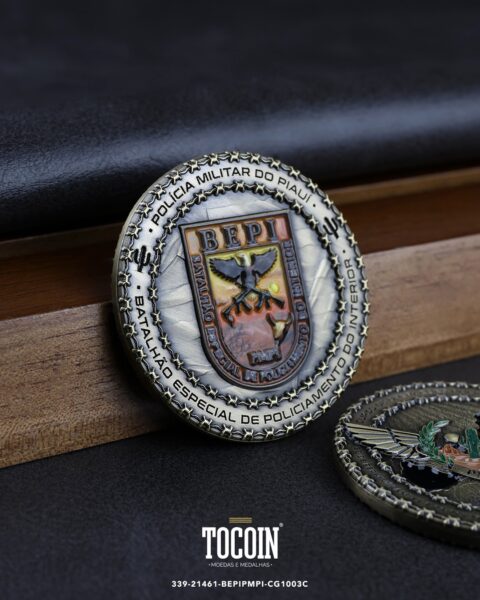 Moeda militar personalizada – challenge coin – 339-21461-BEPIPMPI-CG1003C