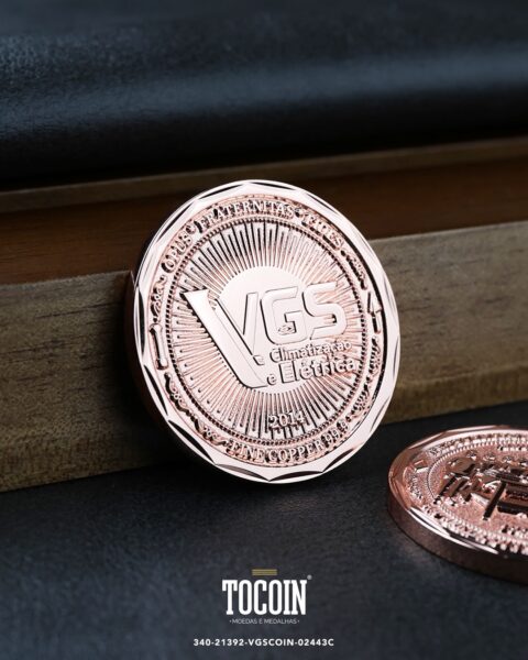 Moeda corporativa personalizada (challenge coin) – presente para funcionários e empresas – 340-21392-VGSCOIN-02443C