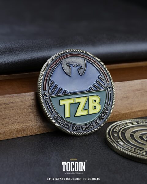 Moeda corporativa personalizada (challenge coin) – presente para funcionários e empresas – 341-21627-TZBCLUBEDETIRO-CG1044C