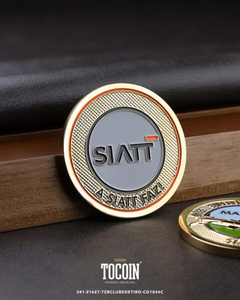 Moeda corporativa personalizada (challenge coin) – presente para funcionários e empresas – 342-21608-SIATTMAX-02447C