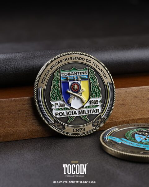 Moeda militar personalizada – challenge coin – 347-21598-12BPMTO-CG1055C