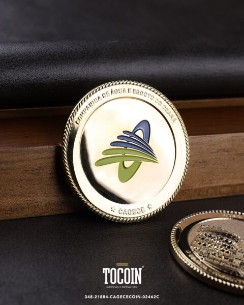 Moeda corporativa personalizada (challenge coin) – presente para funcionários e empresas – 348-21884-CAGECECOIN-02462C