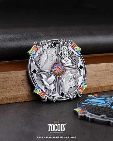 Moeda corporativa personalizada (challenge coin) – presente para funcionários e empresas – 349-21550-2025ORIGINAIS-CG1045C