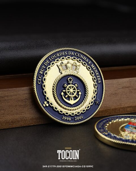 Moeda militar personalizada – challenge coin – 349-21779-2001EFOMMCIAGA-CG1099C