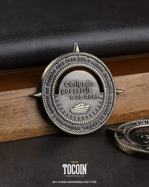Moeda corporativa personalizada (challenge coin) – presente para funcionários e empresas – 351-21833-ADVARZEA-CG1110C