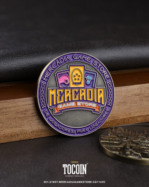 Moeda corporativa personalizada (challenge coin) – presente para funcionários e empresas – 351-21857-MERCADIAGAMESTORE-CG1123C