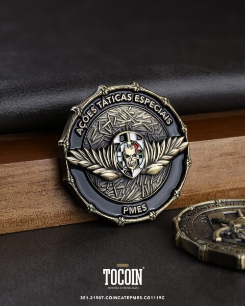Moeda militar personalizada – challenge coin – 351-21907-COINCATEPMES-CG1119C