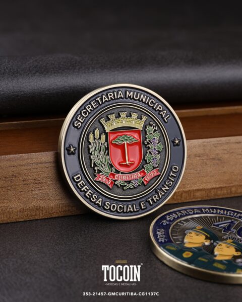 Moeda militar personalizada – challenge coin – 353-21457-GMCURITIBA-CG1137C