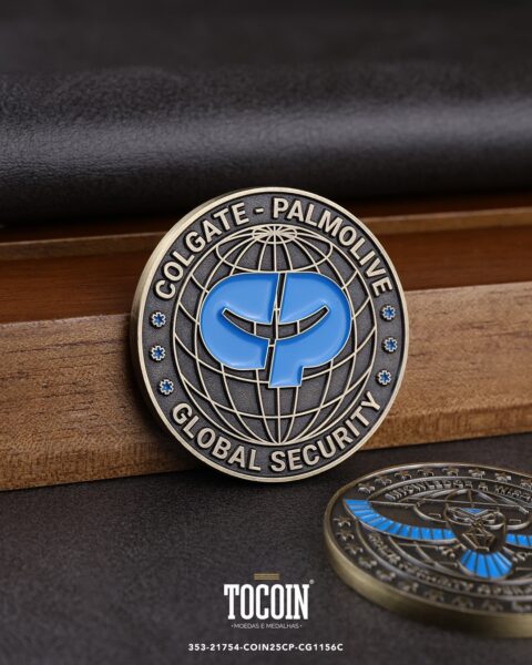 Moeda corporativa personalizada (challenge coin) – presente para funcionários e empresas – 353-21754-COIN25CP-CG1156C