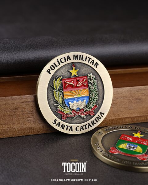 Moeda militar personalizada – challenge coin – 353-21840-PMSC27BPM-CG1125C