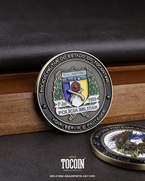 Moeda militar personalizada – challenge coin – 353-21882-GRAERPMTO-CG1139C
