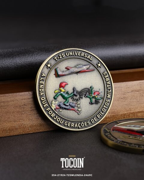 Moeda militar personalizada – challenge coin – 354-21924-T25MLENDA-2469C