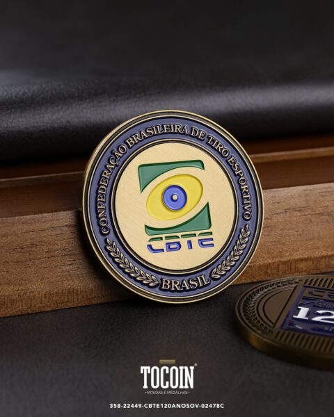 Moeda corporativa personalizada (challenge coin) – presente para funcionários e empresas – 358-22449-CBTE120ANOSOV-02478C