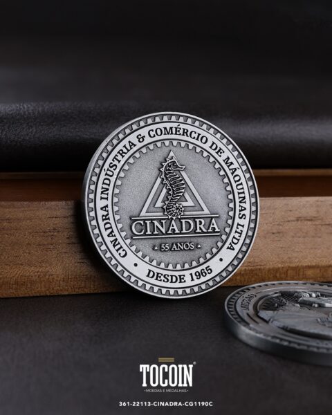 Moeda corporativa personalizada (challenge coin) – presente para funcionários e empresas – 361-22113-CINADRA-CG1190C