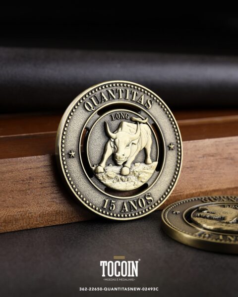 Moeda corporativa personalizada (challenge coin) – presente para funcionários e empresas – 362-22650-QUANTITASNEW-02493C