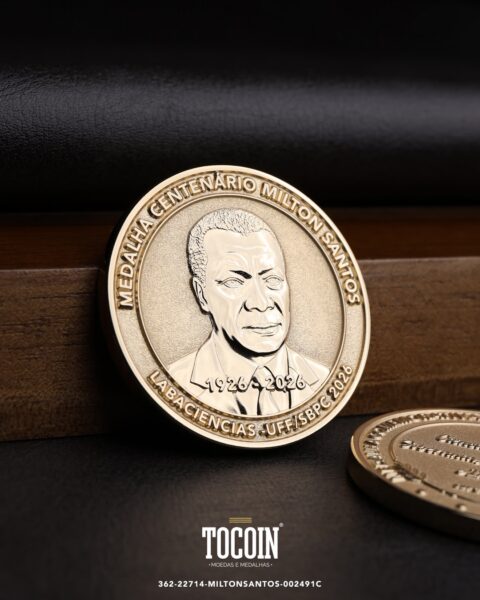 Moeda corporativa personalizada (challenge coin) – presente para funcionários e empresas – 362-22714-MILTONSANTOS-002491C